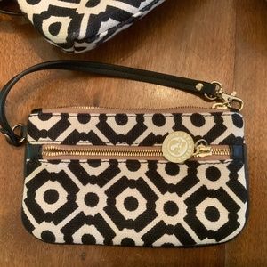 Spartina clutch bag with strap
